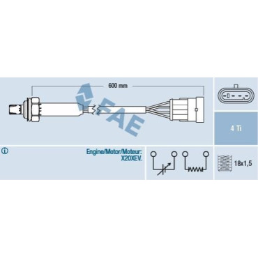 Датчик кисню FAE 77183