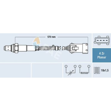 Датчик кисню FAE 77240