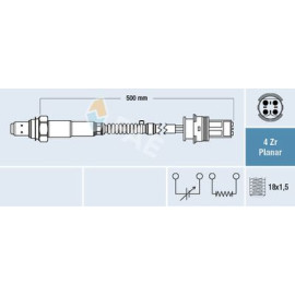Датчик кисню FAE 77250