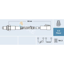 Датчик кисню FAE 77256