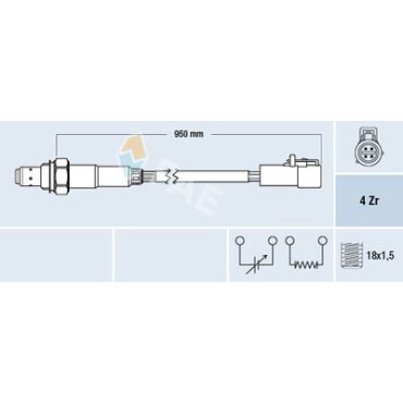 Датчик кисню FAE 77262