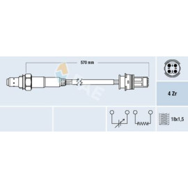 Датчик кисню FAE 77268