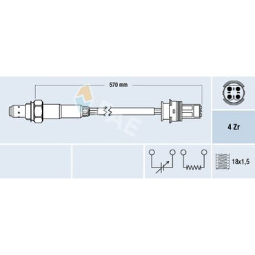 Датчик кисню FAE 77268