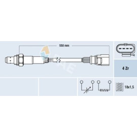 Датчик кисню FAE 77439