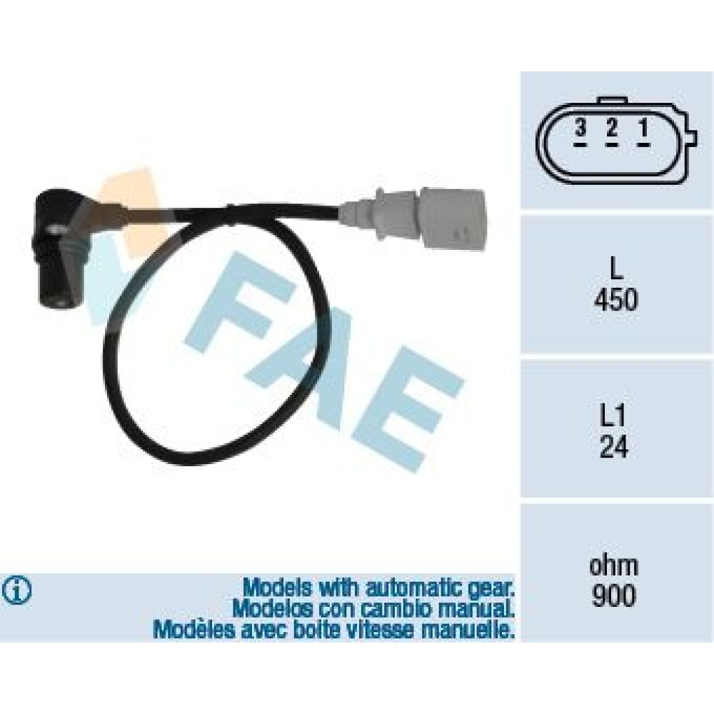 Датчик положения коленчатого вала FAE 79055