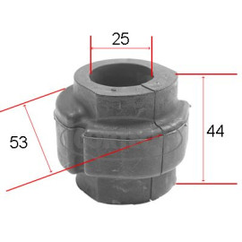 Втулка переднего стабилизатора Audi A4/A6/A8/Passat 96- (25mm) CORTECO 80000262