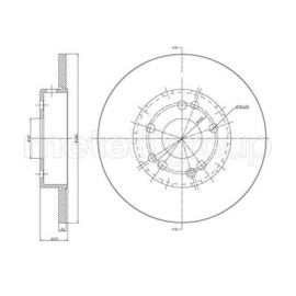 CIFAM 800124c Гальмівний диск передній CIFAM 800124c