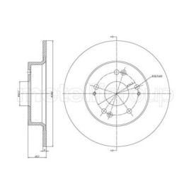 CIFAM 8001330c Тормозной диск задний CIFAM 8001330c