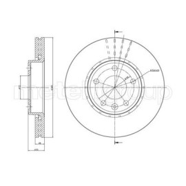 CIFAM 800798 Тормозной диск передний CIFAM 800798