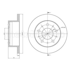 CIFAM 800912c Тормозной диск задний CIFAM 800912c
