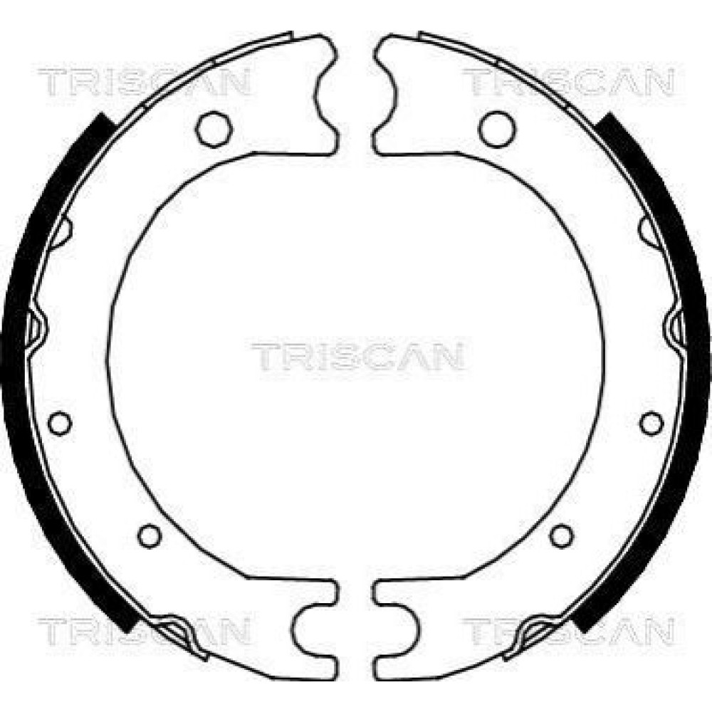 Комплект тормозных колодок, стояночный тормоз TRISCAN 810013036