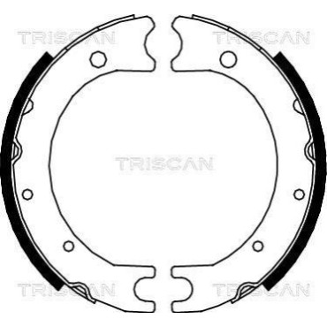 Комплект гальмівних колодок, стоянкове гальмо TRISCAN 810013036