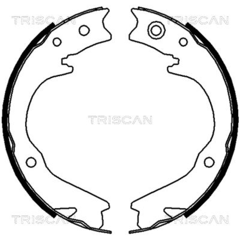 Комплект гальмівних колодок, стоянкове гальмо TRISCAN 810068003