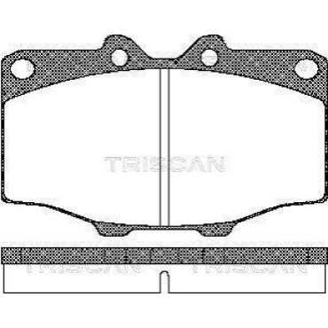 Тормозные колодки передние TRISCAN 811010034
