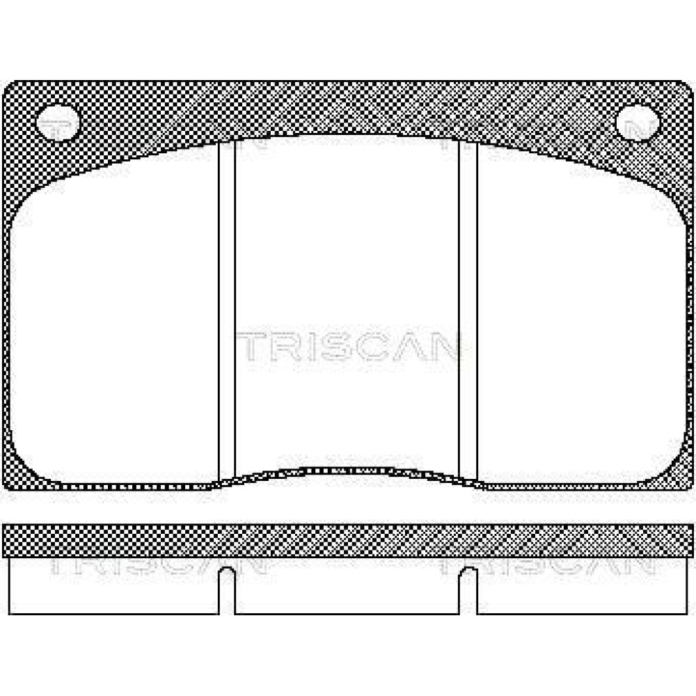 Колодки тормозные передние TRISCAN 811010799