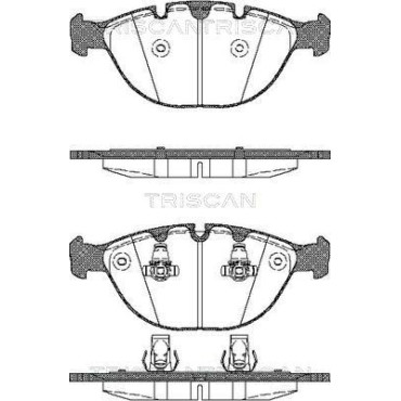 Тормозные колодки передние TRISCAN 811011011
