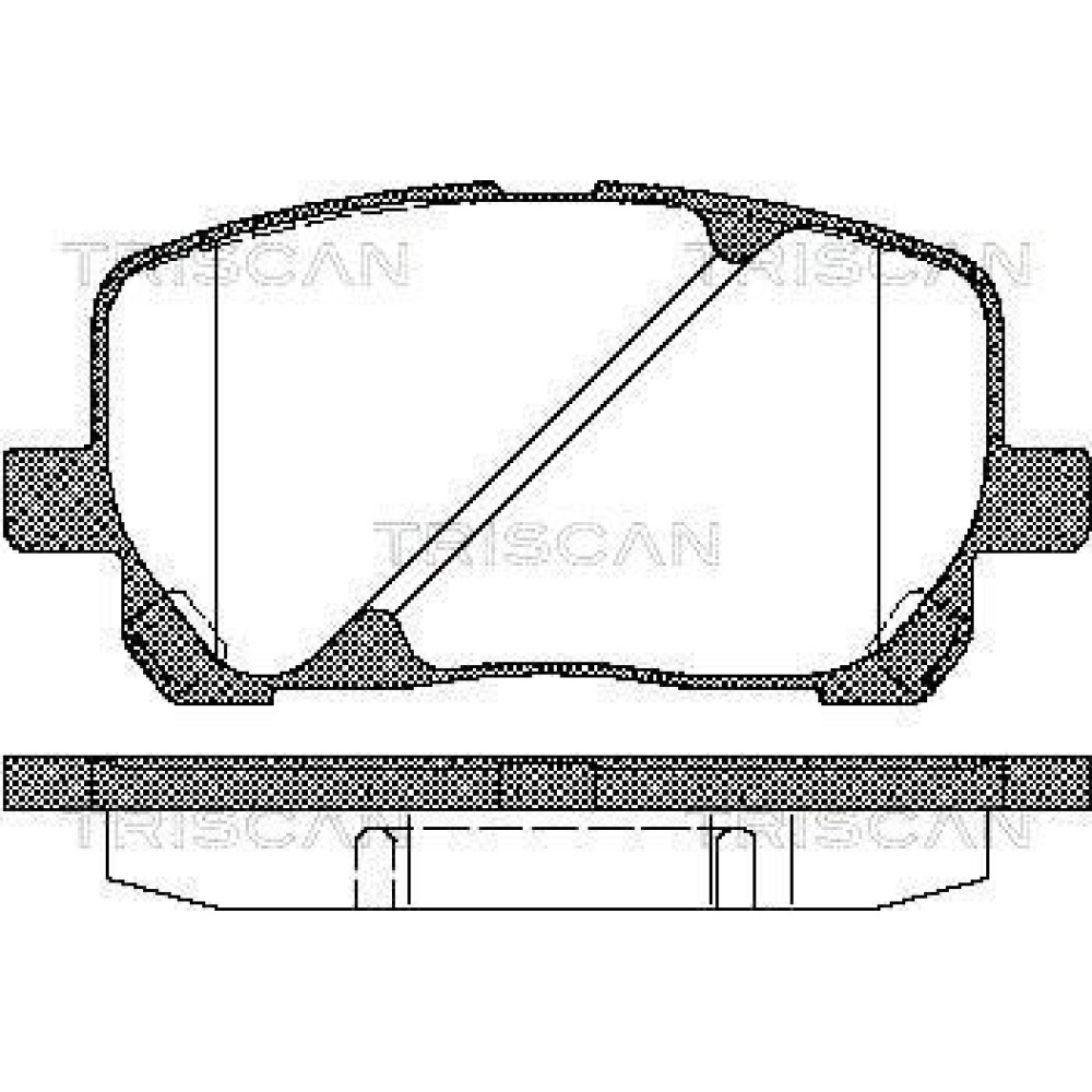 Тормозные колодки передние TRISCAN 811013055