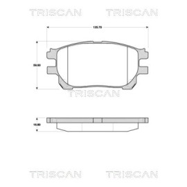 Колодки гальмівні передні TRISCAN 811013073