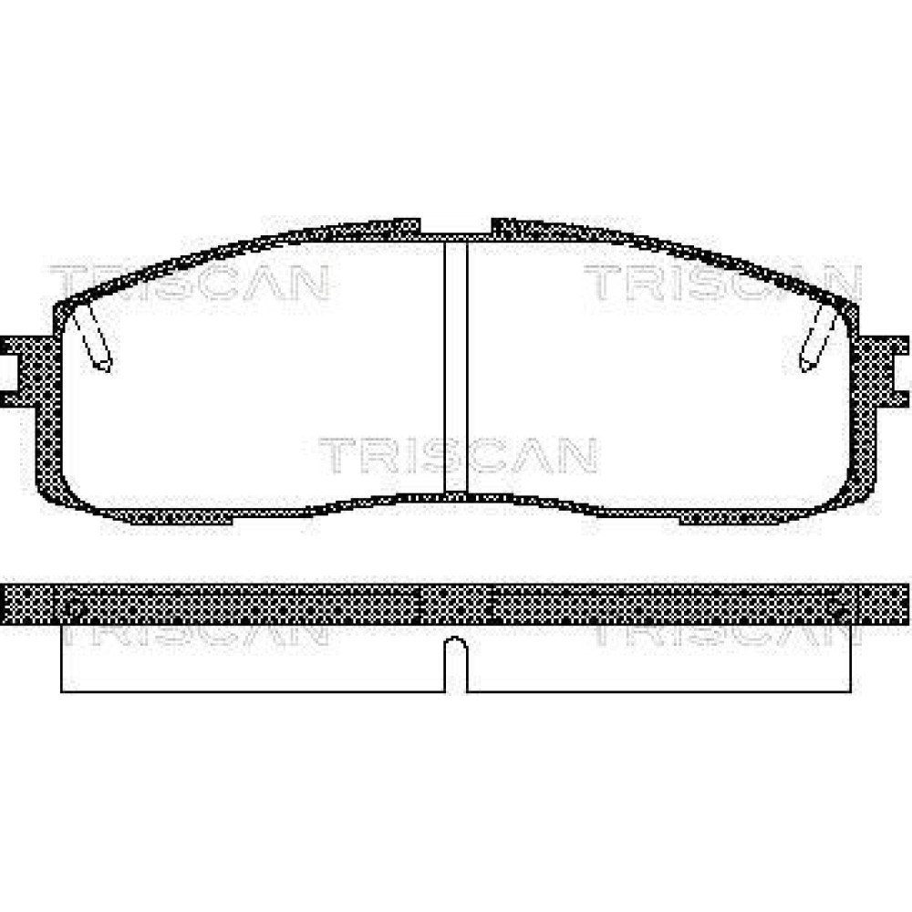 Тормозные колодки задние TRISCAN 811013152