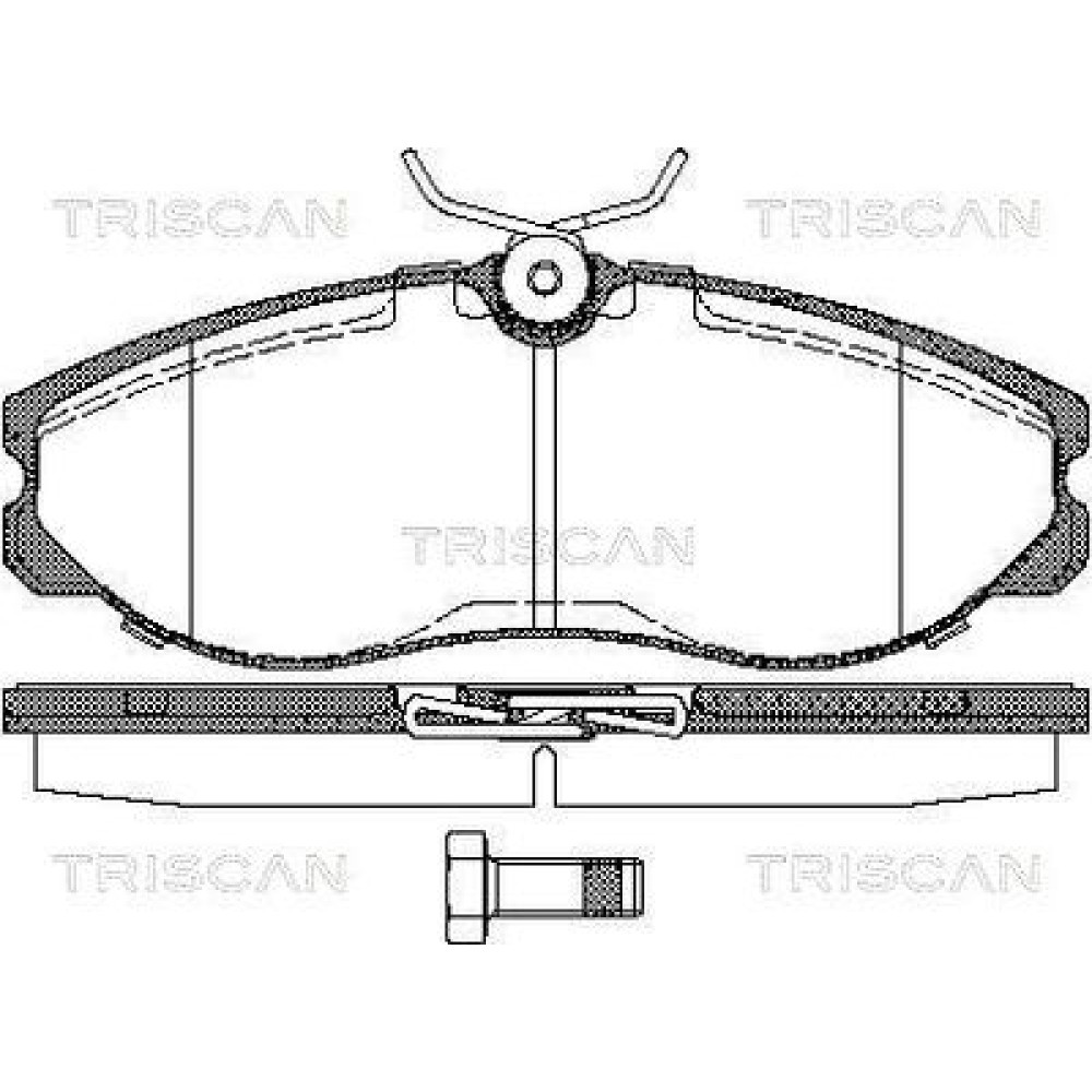 Колодки гальмівні передні TRISCAN 811014174