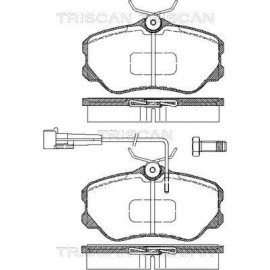 Тормозные колодки передние TRISCAN 811015952