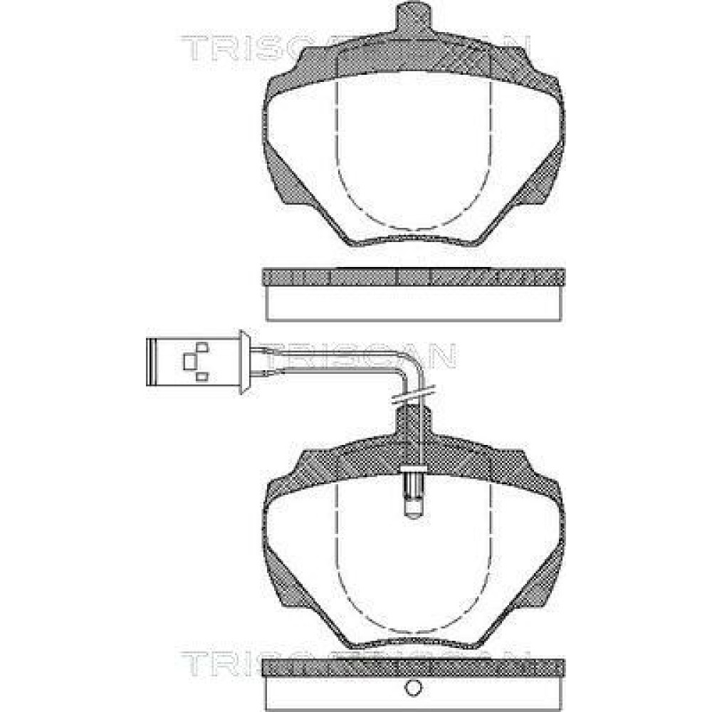 Тормозные колодки задние TRISCAN 811017007