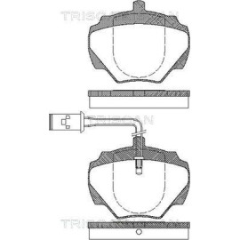Тормозные колодки задние TRISCAN 811017007