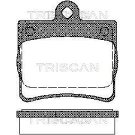Колодки гальмівні задні TRISCAN 811023016