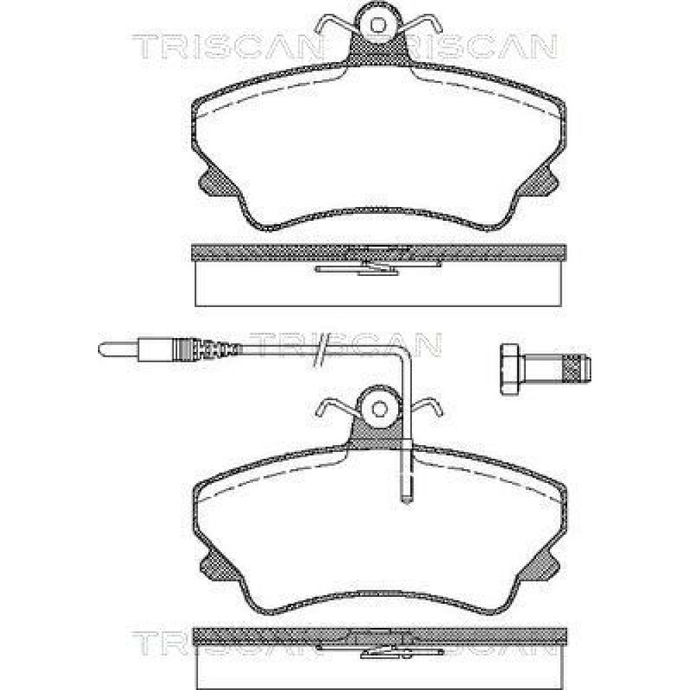 Колодки гальмівні передні TRISCAN 811025009