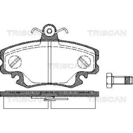 Тормозные колодки передние TRISCAN 811025010