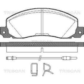 Колодки гальмівні передні TRISCAN 811025846
