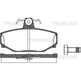 TRISCAN 811027919 Колодки гальмівні задні TRISCAN 811027919