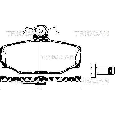 Тормозные колодки задние TRISCAN 811027919