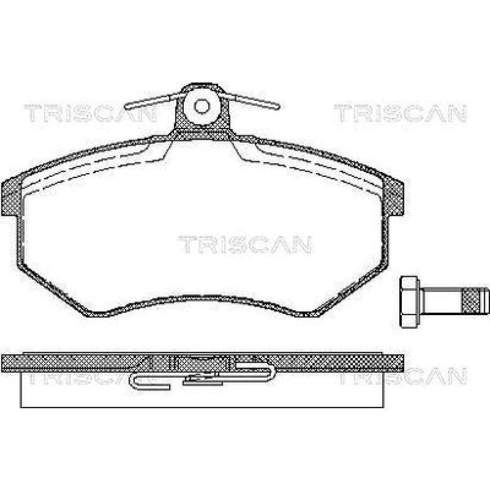 Тормозные колодки передние TRISCAN 811029934