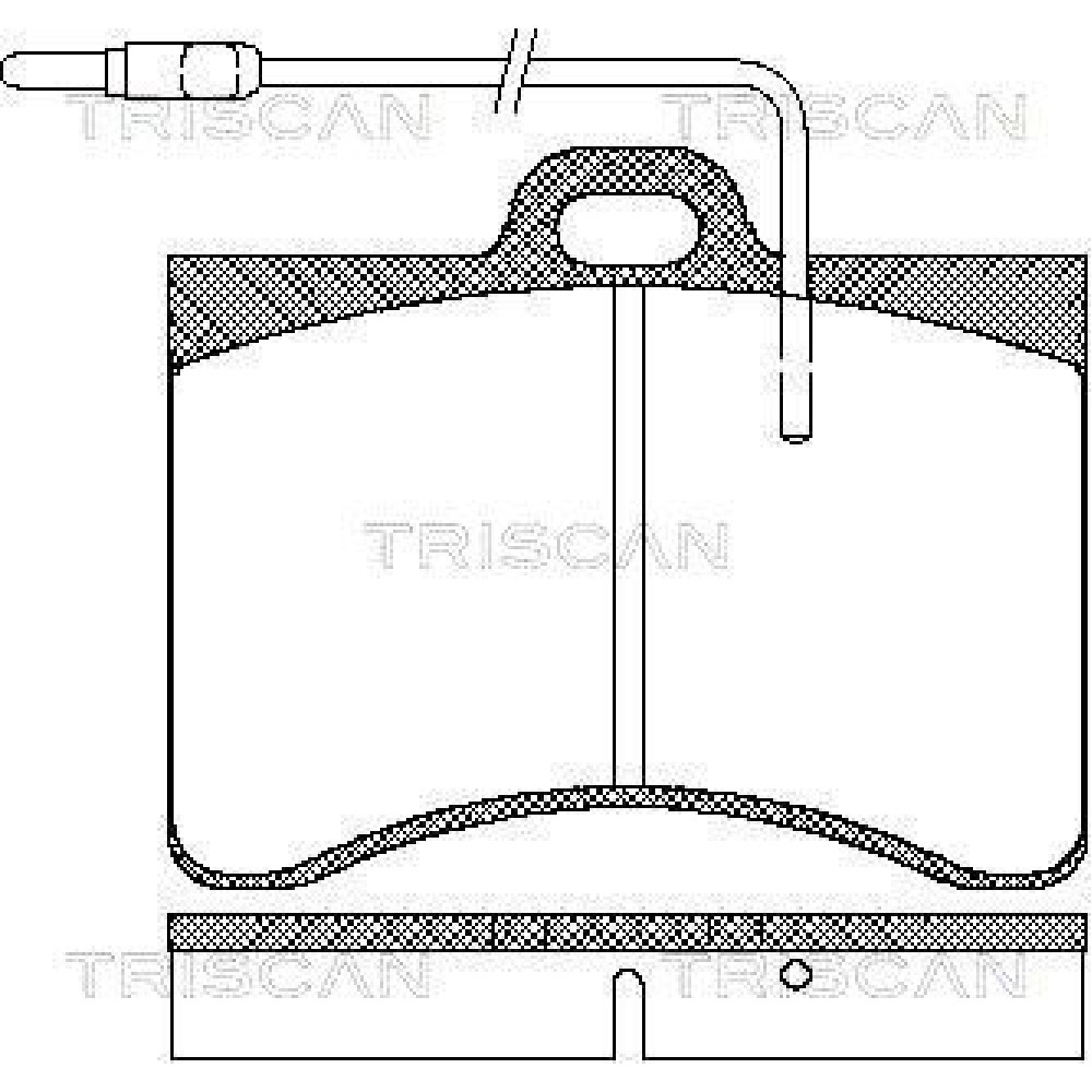 Тормозные колодки передние TRISCAN 811038782