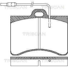 Тормозные колодки передние TRISCAN 811038782