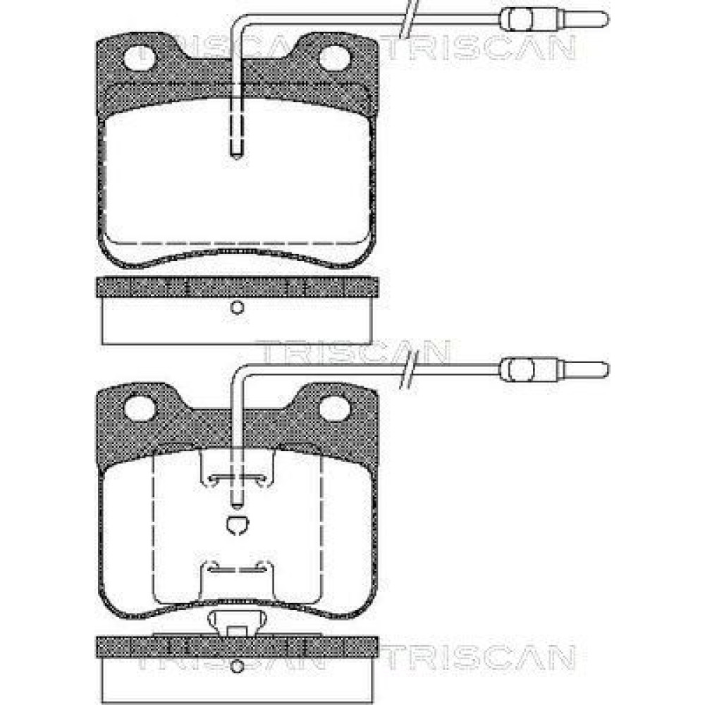 Тормозные колодки передние TRISCAN 811038847