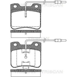 Тормозные колодки передние TRISCAN 811038847