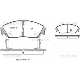 Колодки гальмівні передні TRISCAN 811040885