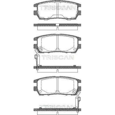 Колодки гальмівні задні TRISCAN 811042003