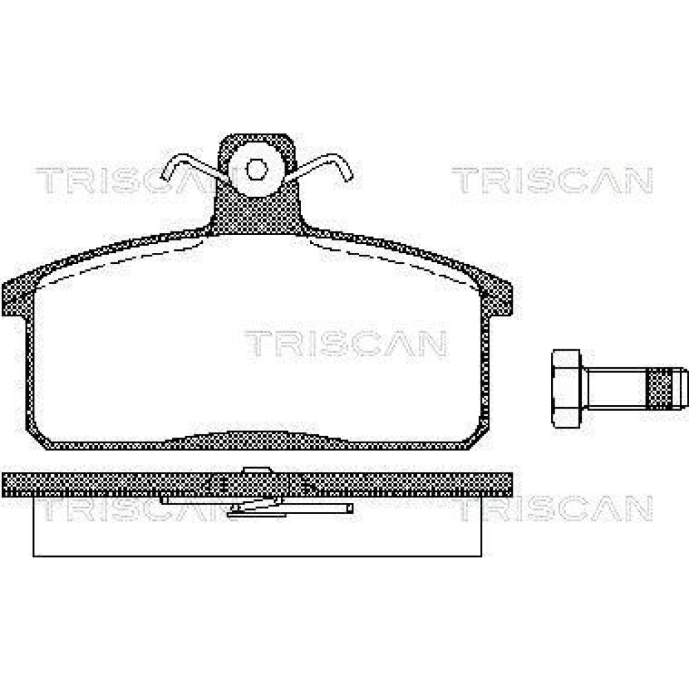 Колодки гальмівні задні TRISCAN 811069013