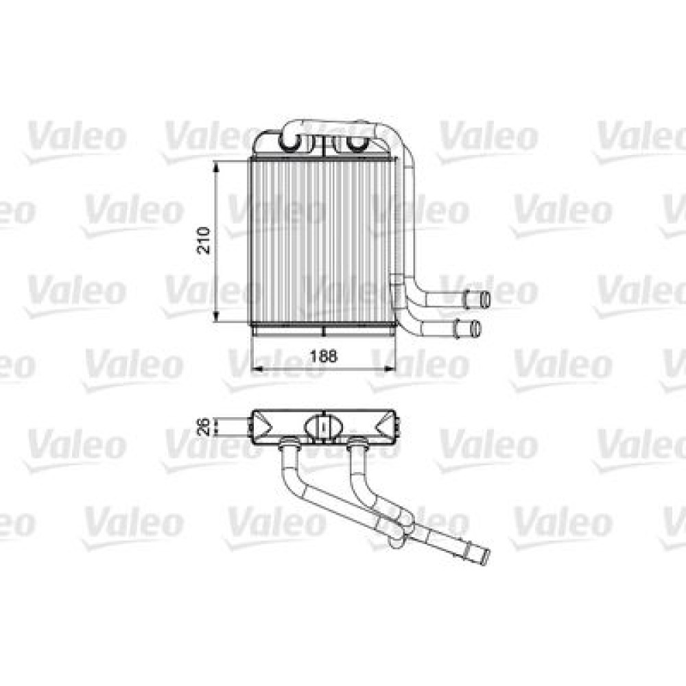 Радиатор печки VALEO 811524