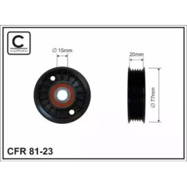 ролик натяжной пас поликлиновый CAFFARO 8123