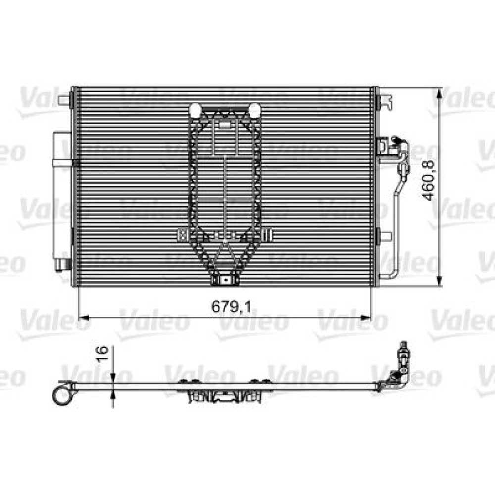 Радіатор кондиціонера VALEO 812502