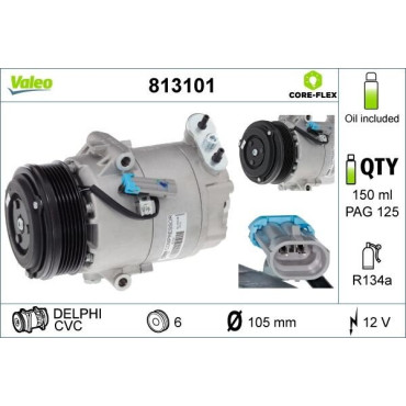 Компресор кондиціонера VALEO 813101