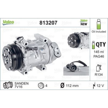 Компресор кондиціонера VALEO 813207