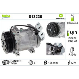 Компресор кондиціонера VALEO 813236