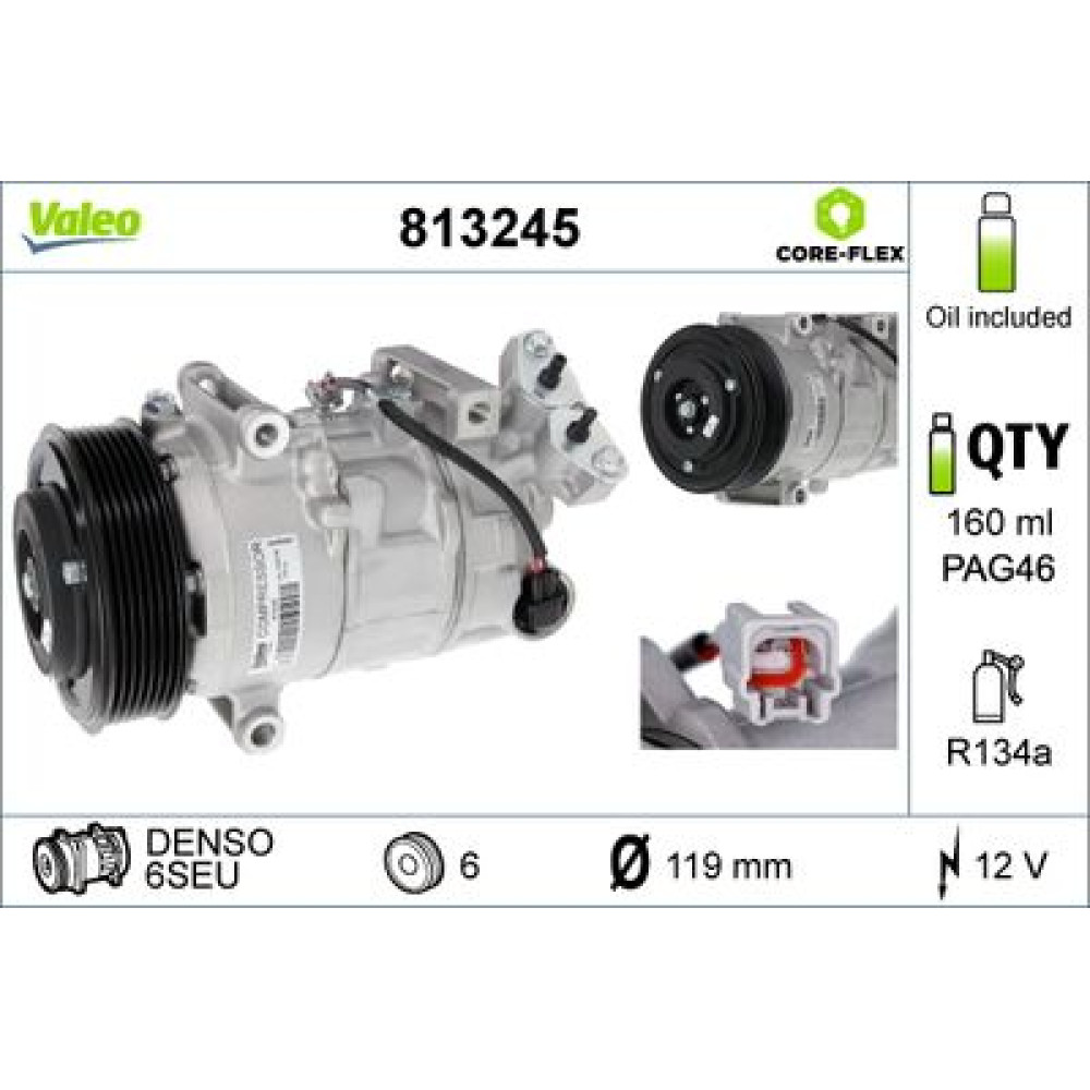 Компресор кондиціонера VALEO 813245