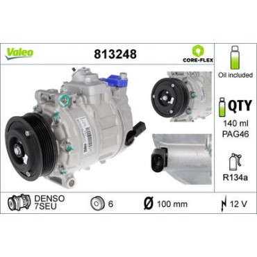 Компресор кондиціонера VALEO 813248