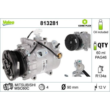 Компресор кондиціонера VALEO 813281